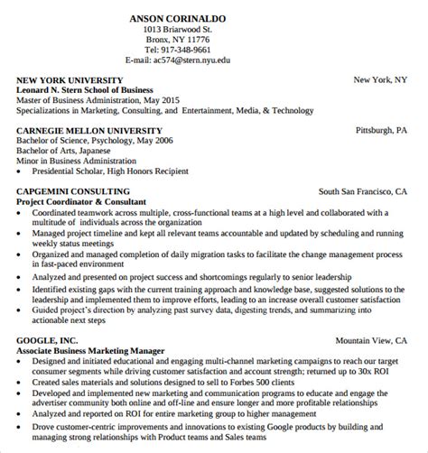 Free 8 Consultant Resume Templates In Pdf Word