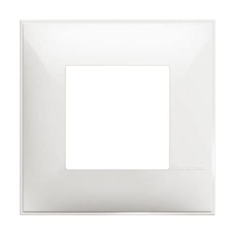 Placa embellecedora Classia de color Blanco 2 módulos R4802RW