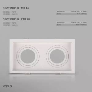 Spot Duplo P Embutir Quadrado Recuado P Par Branco Zig Ilumina O