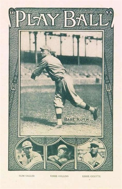 Babe Ruth Play Ball Sheet Music Pitching Pose Photograph By