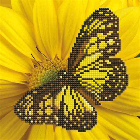 Diamond Art By Leisure Arts Butterfly 8 X8 Beginner Diamond Painting Kits For Adults Diamond