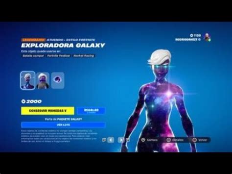 TIENDA DE OBJETOS Atuendo Skin EXPLORADORA GALAXY Fortnite