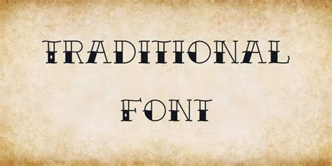 Traditional Tattoo Font Free Download