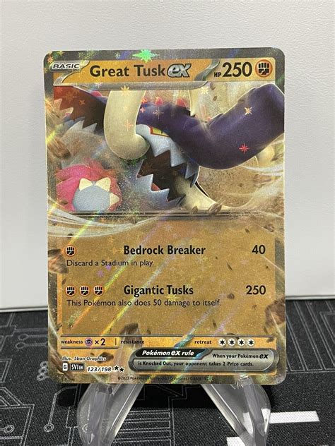 Great Tusk Ex Scarlet And Violet Pokemon Card Values Mavin