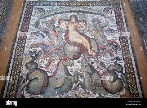 Roman mosaic, Constantine, Algeria Stock Photo - Alamy