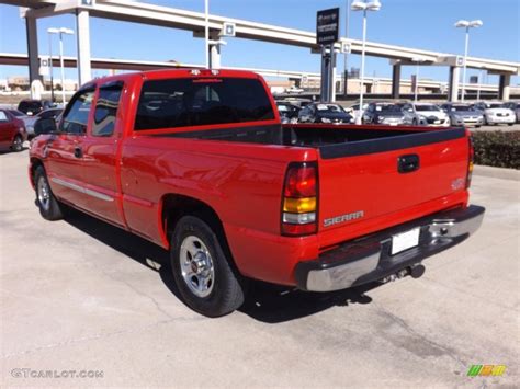 Fire Red Gmc Sierra Slt Extended Cab Photo