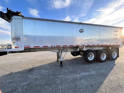 2020 Mac 28 Ft End Dump Trailer Tri Axle Aluminum Air Ride For