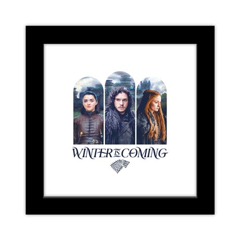 Gallery Pops Game Of Thrones Winter Is Coming Framed Art Print