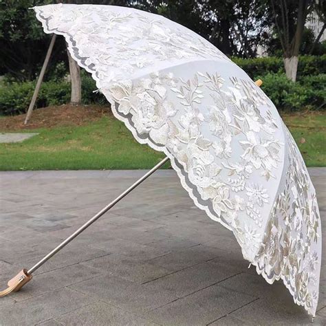 Embroidery Parasol Wedding Anniversary Gifts Bridal Shower Quinceniera