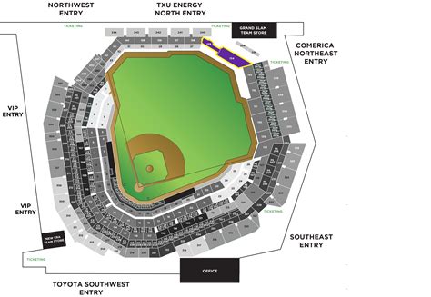 Tx Rangers Ballpark Seating Chart Cabinets Matttroy