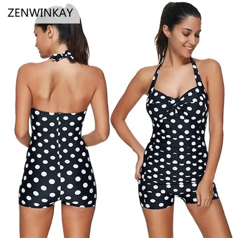 2018 Swim Wear One Piece Shorts Swimsuit Plus Size Push Up Swimwear