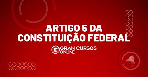 O que diz o artigo 5 da constituição federal