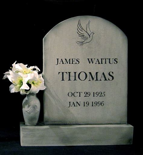 James Waitus Thomas Halloween Tombstone With REAL VASE Etsy