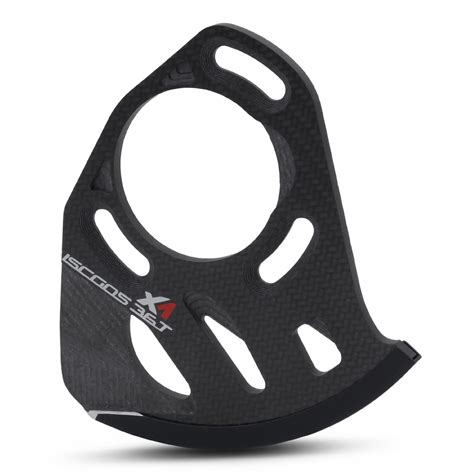 Carbocage X1 Bashguard Carbon ISCG05 Zwart Kettinggeleiders