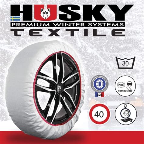 Chaussettes Neige Husky Textile Taille Xxl Chaineneige