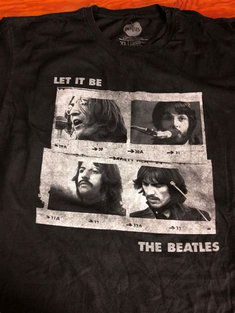 Awesome Distressed Beatles Let It Be Naked T Shirt Size X Large