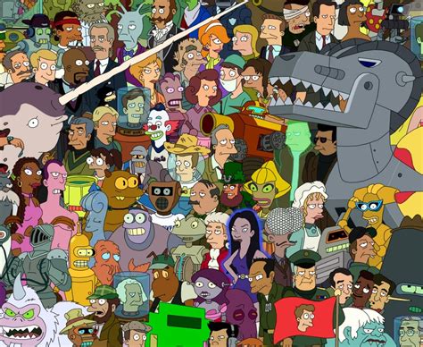 Futurama Cast Poster - The Awesomer