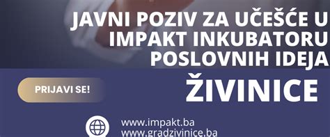 Javni Poziv I Info Dan Za U E E U Impakt Inkubatoru Poslovnih Ideja