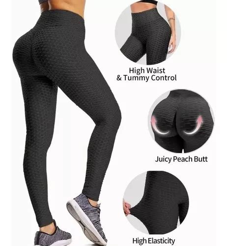 Calza Leggins Texturizada Push Up Levanta Cola Mujer Cuotas Sin Inter S