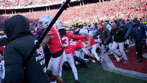 Bodycam Video Of Osu Michigan Post Game Brawl Released