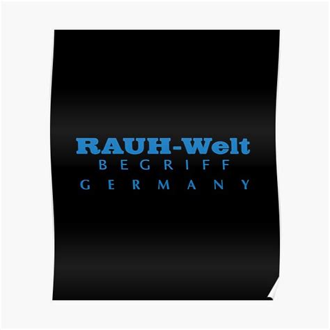 RWB Rauh Welt Begriff Germany Blue Logo Poster By Subieliu Redbubble