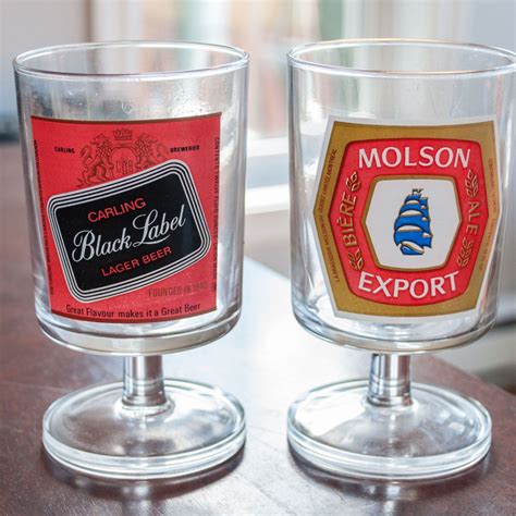 4 Verres à Bière Molson Export Vintage Etsy Canada Carling Beer Lager Beer Flavors