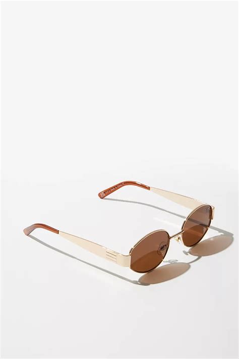 Giovanna Gold Oval Sunglasses Urban Outfitters Uk