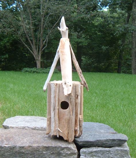 Driftwood Folk Art How To Make A Driftwood Birdhouse Feltmagnet