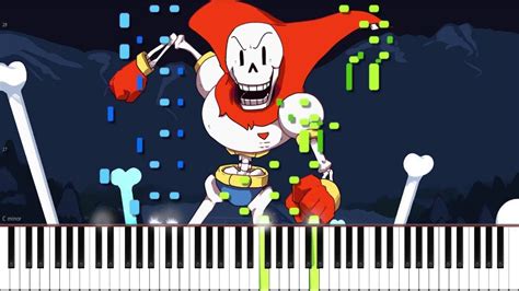 Undertale Bonetrousle Lyricwulf Piano Tutorial On Synthesia Ost 24 Youtube