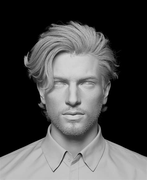 Artstation Man Gui Wenlong Cool Hairstyles For Men Men Haircut