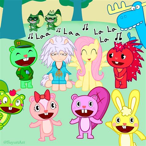 Meeting The Happy Tree Friends By Sarah G Sayuriart Illustrations Art