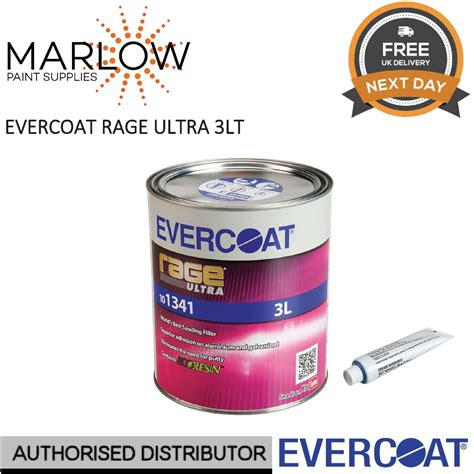 Evercoat 101341 Rage Ultra Body Filler Beige With Bpo Hardener 3l Ebay