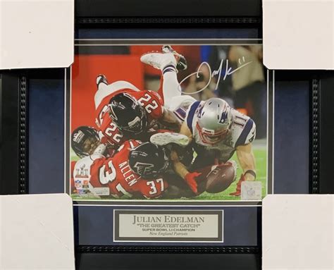 Julian Edelman Autographed New England Patriots The Greatest Catch