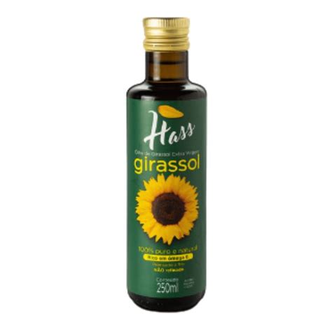 Óleo de Girassol Extra Virgem 100 Puro HASS 250ml Paiol Produtos