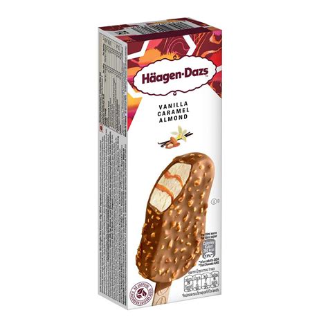 Haagen Dazs Ice Cream Vanilla Caramel Almd Bar 80Ml Naturesbasket Co In