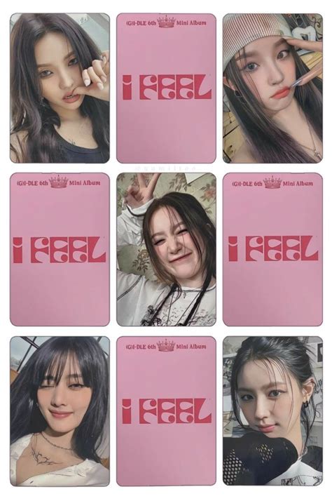 Gidle I Feel Ktown4u Fansign Event Printable Photocard Template Kpop Kartlar Kariyer