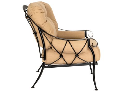 Woodard Derby Cushion Wrought Iron Patio Lounge Chair Wr T