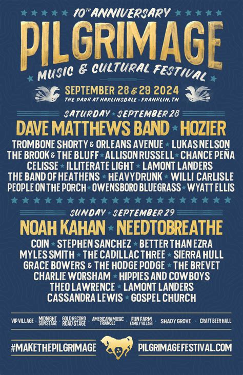 Pilgrimage Festival Unveils 2024 Lineup With Hozier Noah Kahan DMB