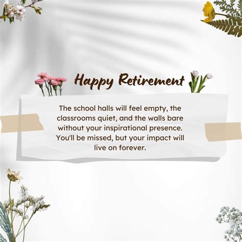 Retirement Quotes For Principals