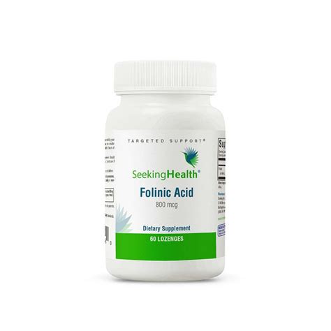 Seeking Health, фолат, фолиновая (фолиевая) кислота, Folinic Acid, 800 ...