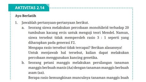 Kunci Jawaban Biologi Kelas Halaman Kurikulum Merdeka Aktivitas