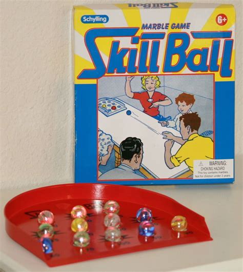 Retro Skill Ball Marble Game By Schylling Metal Game Board Glass Marbles Ages 6 Schylling