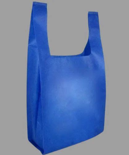 Plain Blue U Cut Non Woven Bag For Shopping At Rs 150 Kg In Erode Id