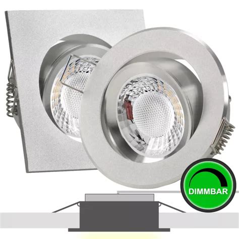 Led Spots Flach Decken Einbau Strahler Leuchten Lampe W Dimmbar V