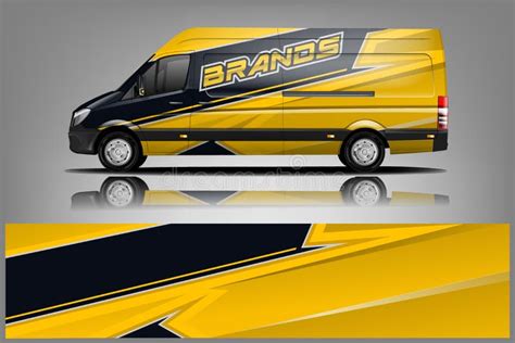 Van Wrap Livery Design Ready Print Wrap Design For Van Vector Stock