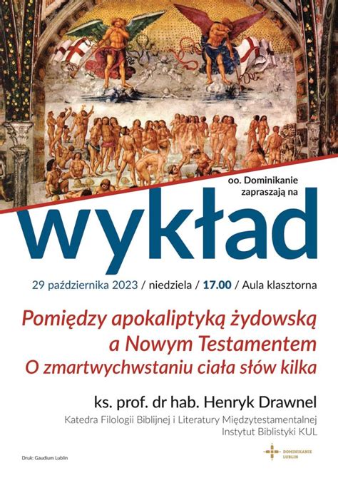 Pomi Dzy Apokaliptyk Ydowsk A Nowym Testamentem Wyk Ad