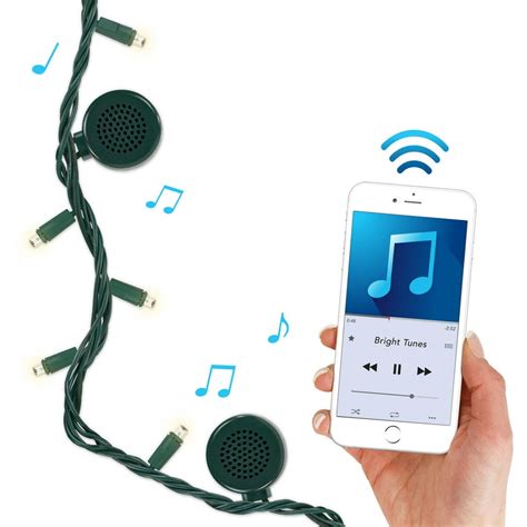 Bright Tunes Indoor/Outdoor White LED String Lights with Bluetooth ...