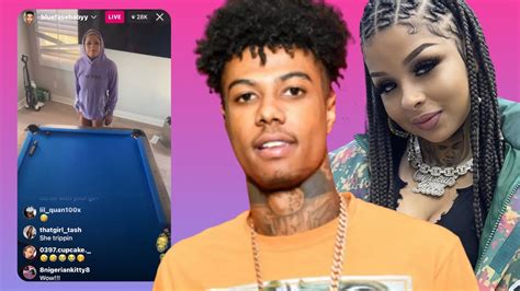 Pregnant Chriseanrock Slaps Blueface Phone In Heated Argument On