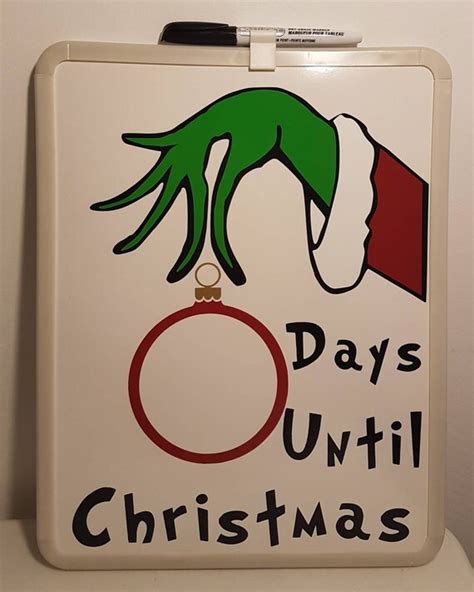 Grinch Countdown To Christmas Whiteboard