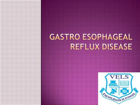 Gastroesophageal Reflux Disease Ppt